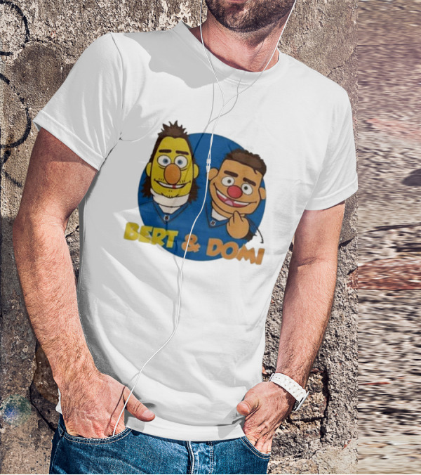 Bert And Domi Flowbuds Logo Cartoon T-Shirt