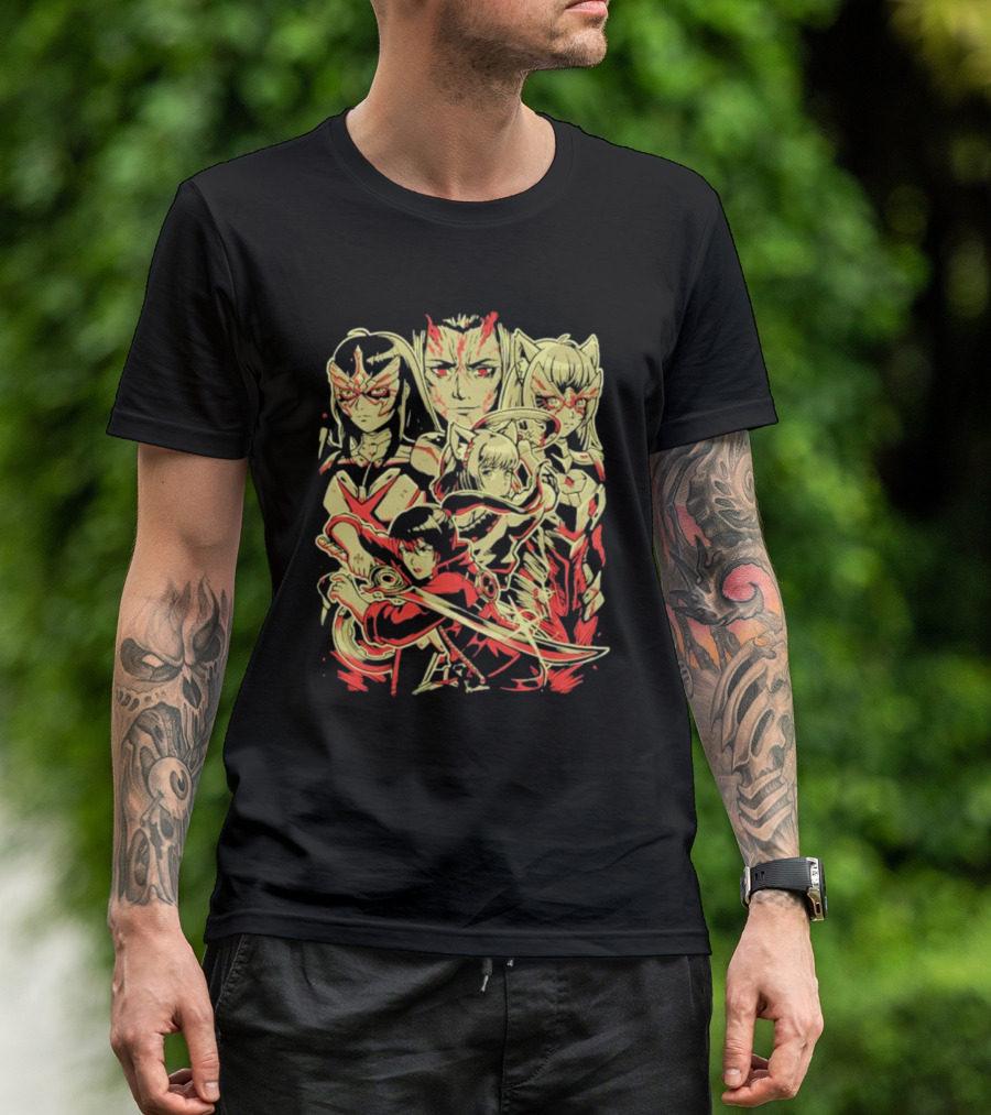 Cycle Of Life And Death Anime Warriors T-Shirt