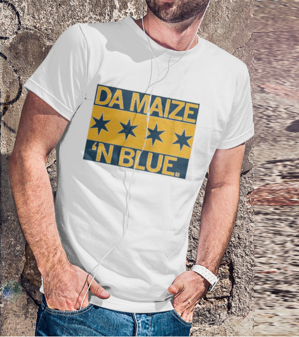 Da Maize N Blue Four Stars T-Shirt