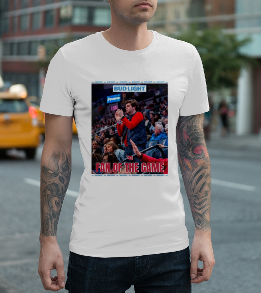 Dayton Basketball Bud Light Fan Of The Game Courtside Highlight T-Shirt