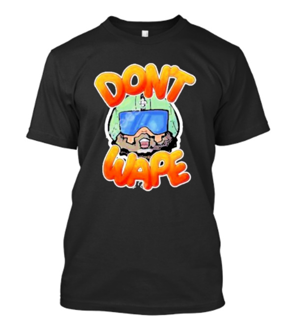 Dick Masterson Don't Wape Bearded Guy In Helmet With Goggles T-Shirt