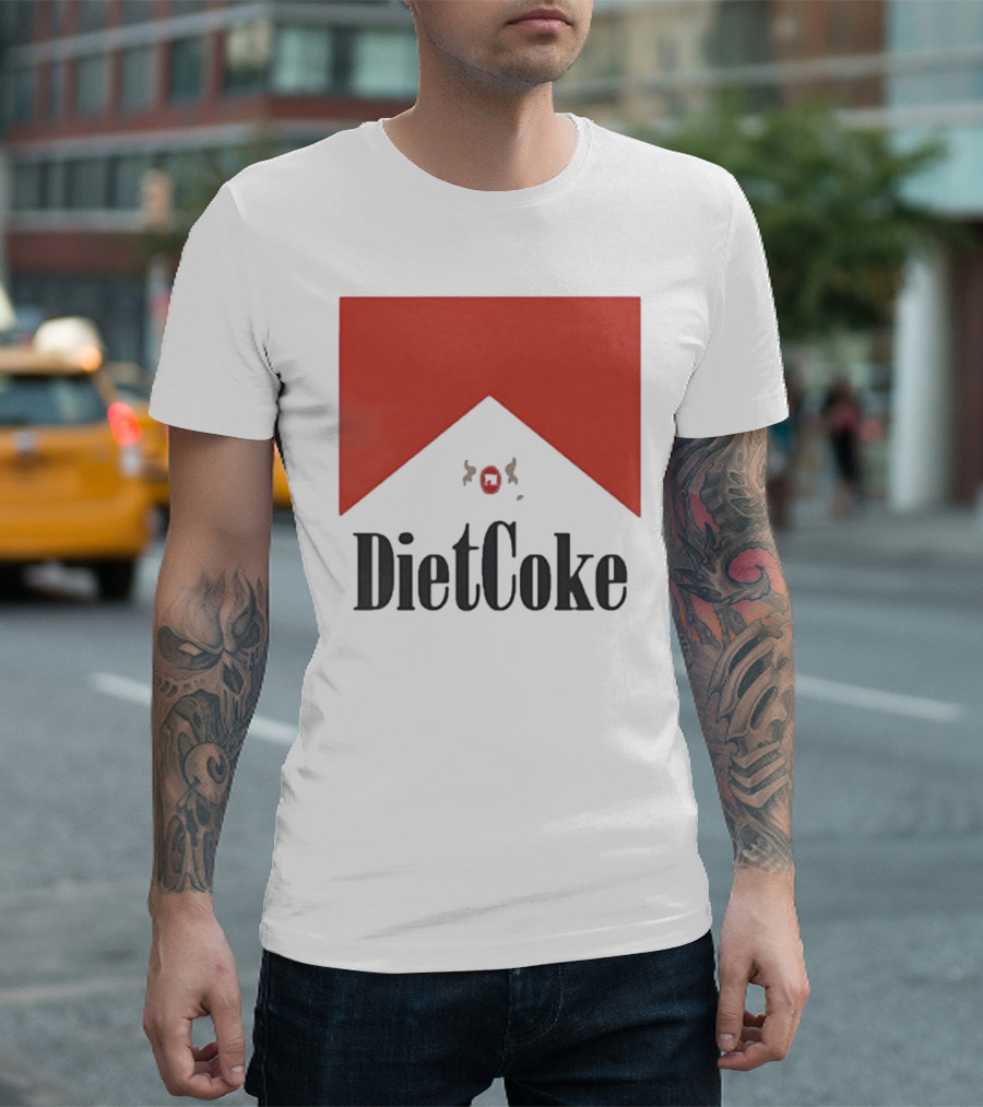 Diet Coke Marlboro Parody Cigarettes T-Shirt