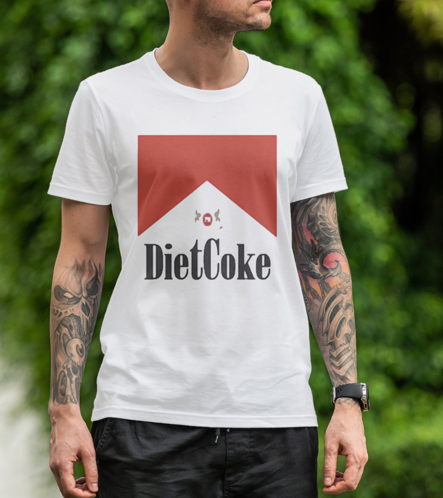 Diet Coke Marlboro Parody Cigarettes T-Shirt