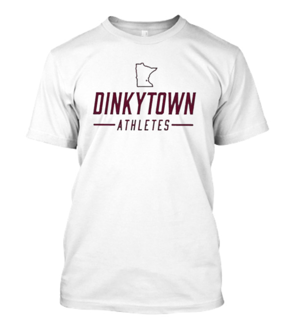 Dinkytown Athletes Map Minnesota Outline T-Shirt