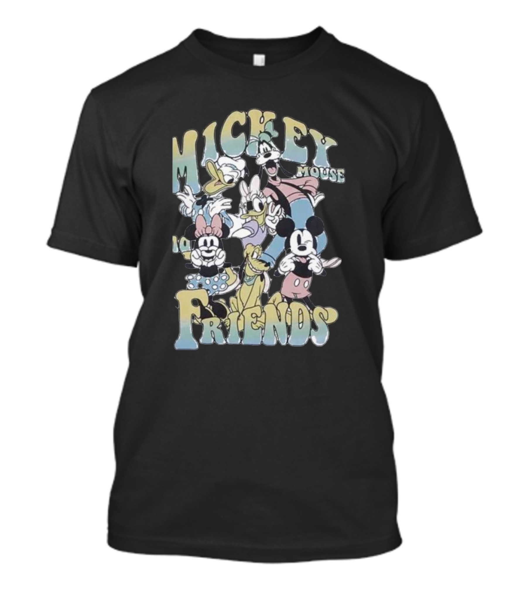 Mickey Mouse And Friends Group Portrait Youth Disney T-Shirt