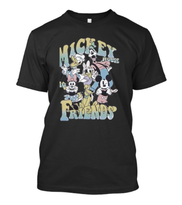 Mickey Mouse And Friends Group Portrait Youth Disney T-Shirt