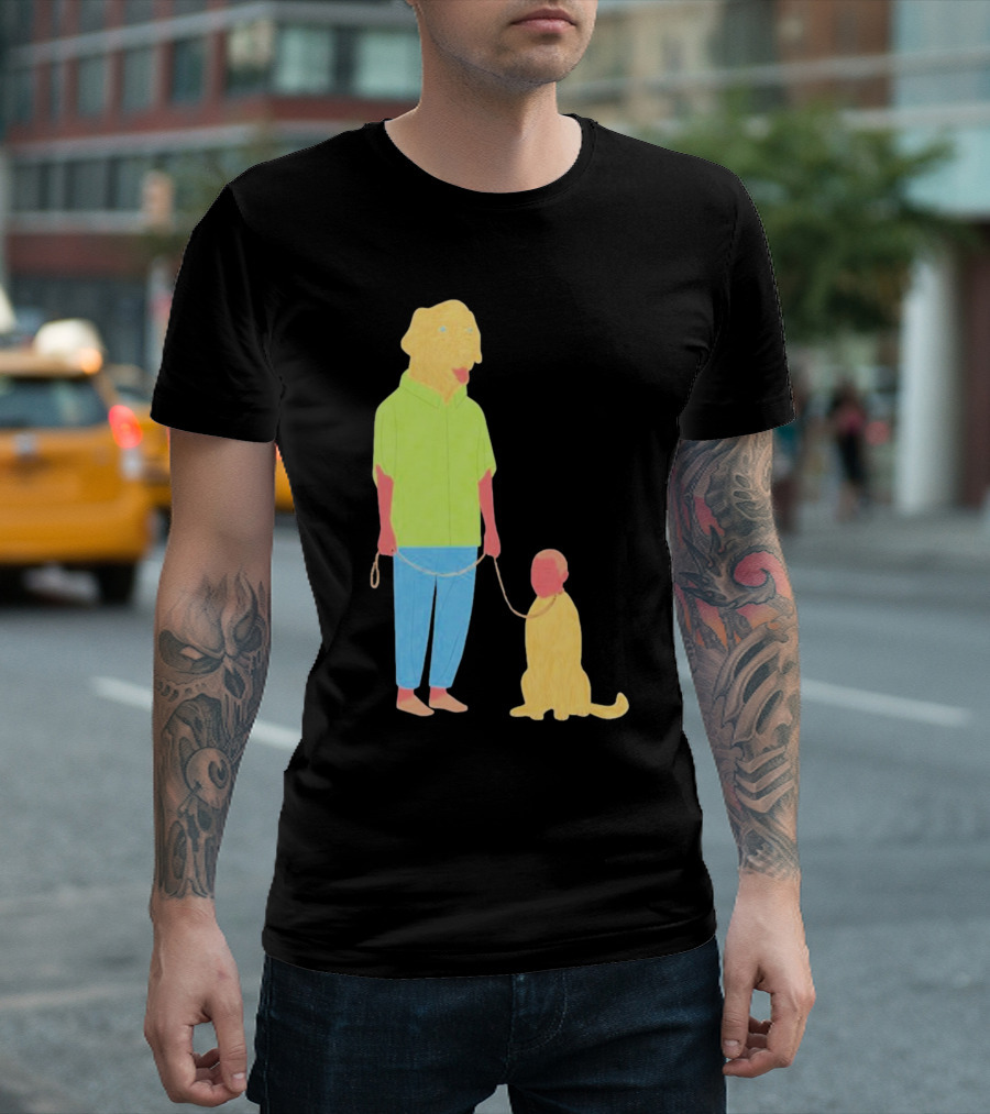Dogswap Staselė Jakunskaitė Human Dog Head Swap T-Shirt
