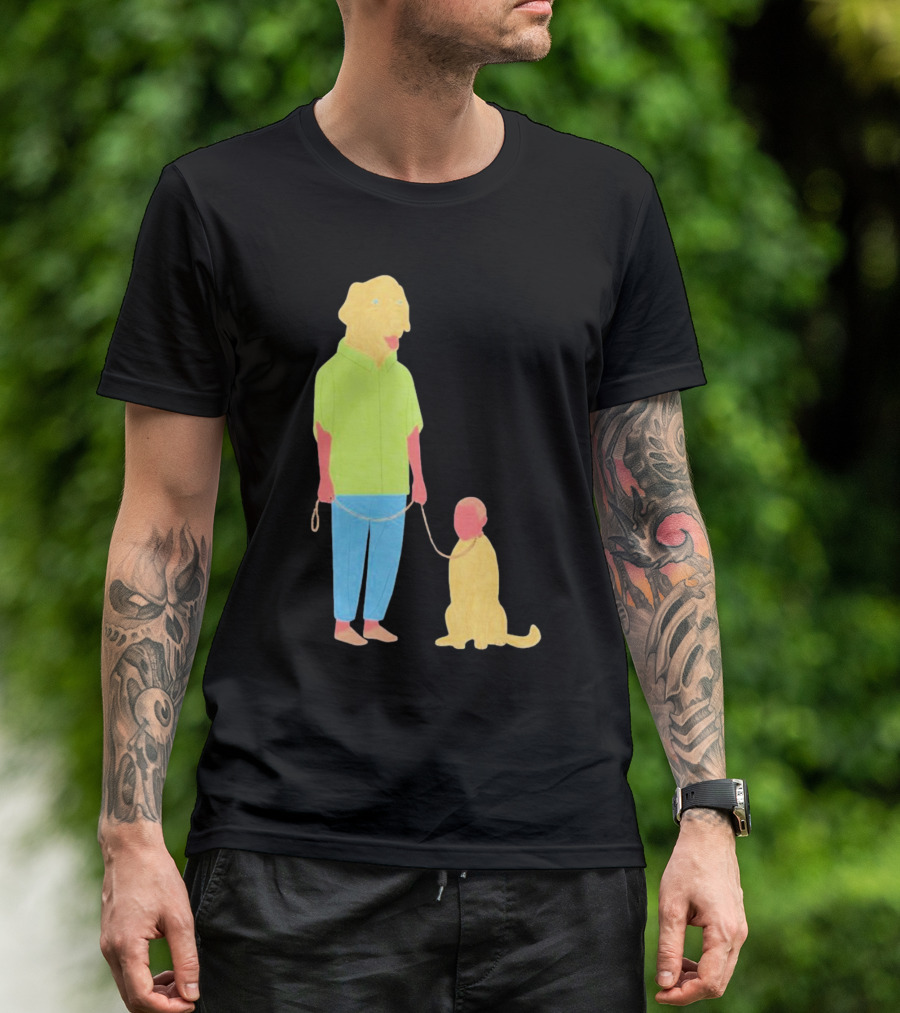 Dogswap Staselė Jakunskaitė Human Dog Head Swap T-Shirt