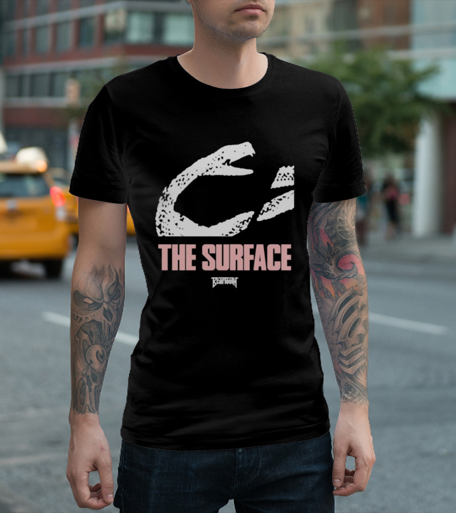 Beartooth The Surface Snake White Text T-Shirt