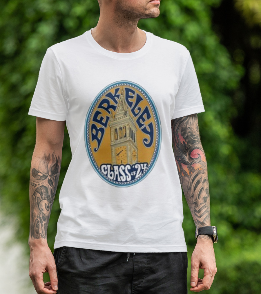 Berkeley Class Of 24 Sather Tower Oval T-Shirt