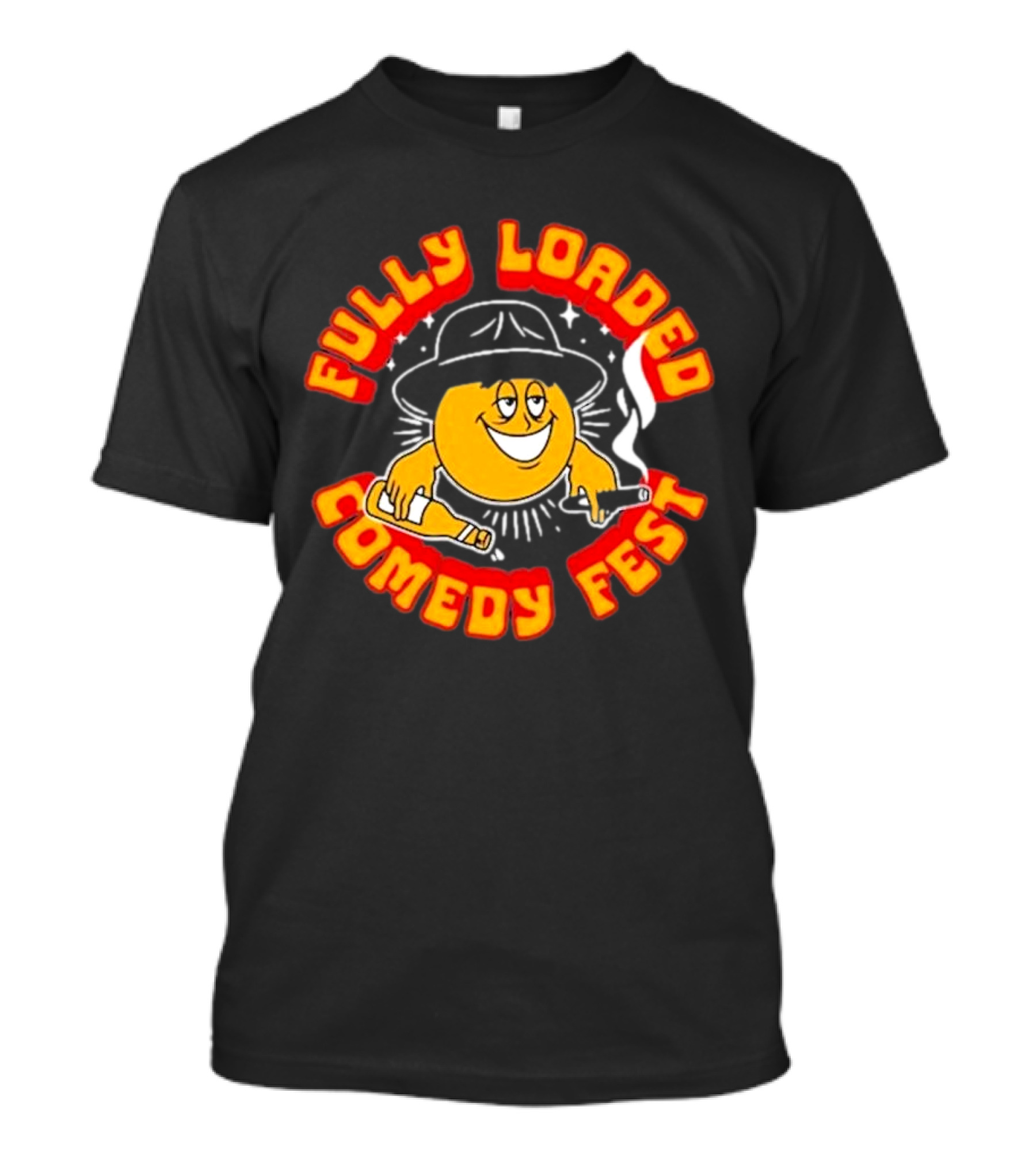 Bert Kreischer Fully Loaded Comedy Fest 2024 Smoking Bottle Hat Emblem T-Shirt