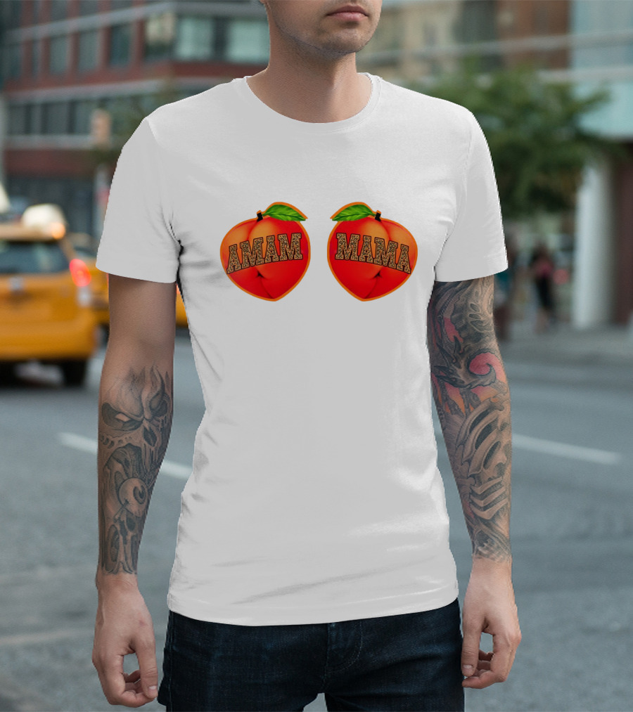 Big Mama Cheetah Peach T-Shirt