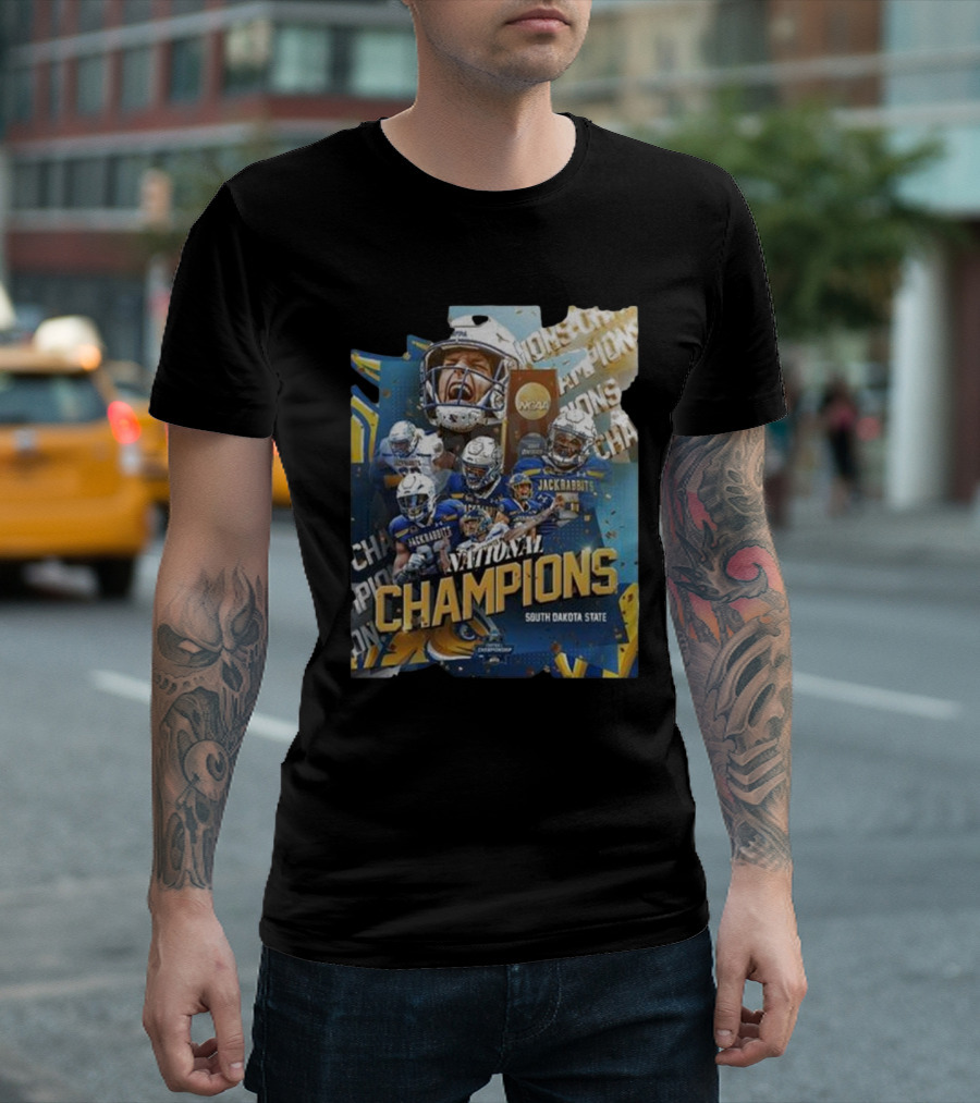 National Champions South Dakota State Jackrabbits Back To Back T-Shirt