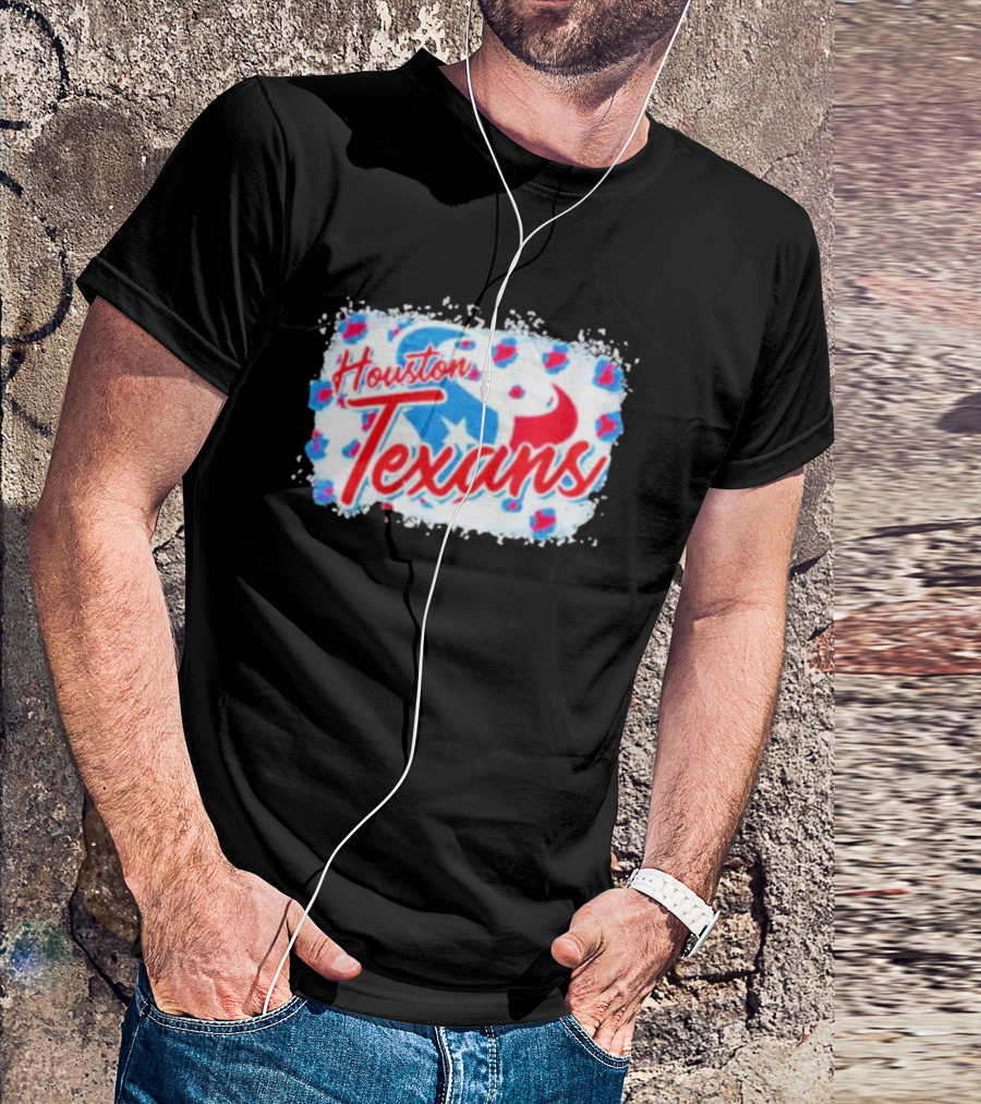Houston Texans NFL Football Team Leopard T-Shirt