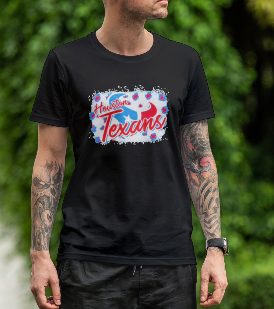 Houston Texans NFL Football Team Leopard T-Shirt