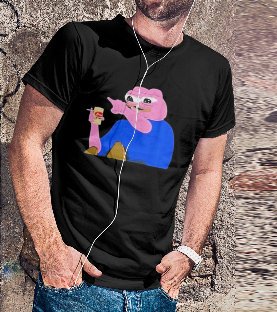 Haider $Pork Based Beer Cheetos And Pepe Style Image T-Shirt