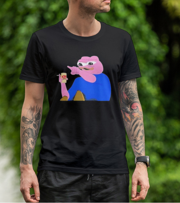 Haider $Pork Based Beer Cheetos And Pepe Style Image T-Shirt