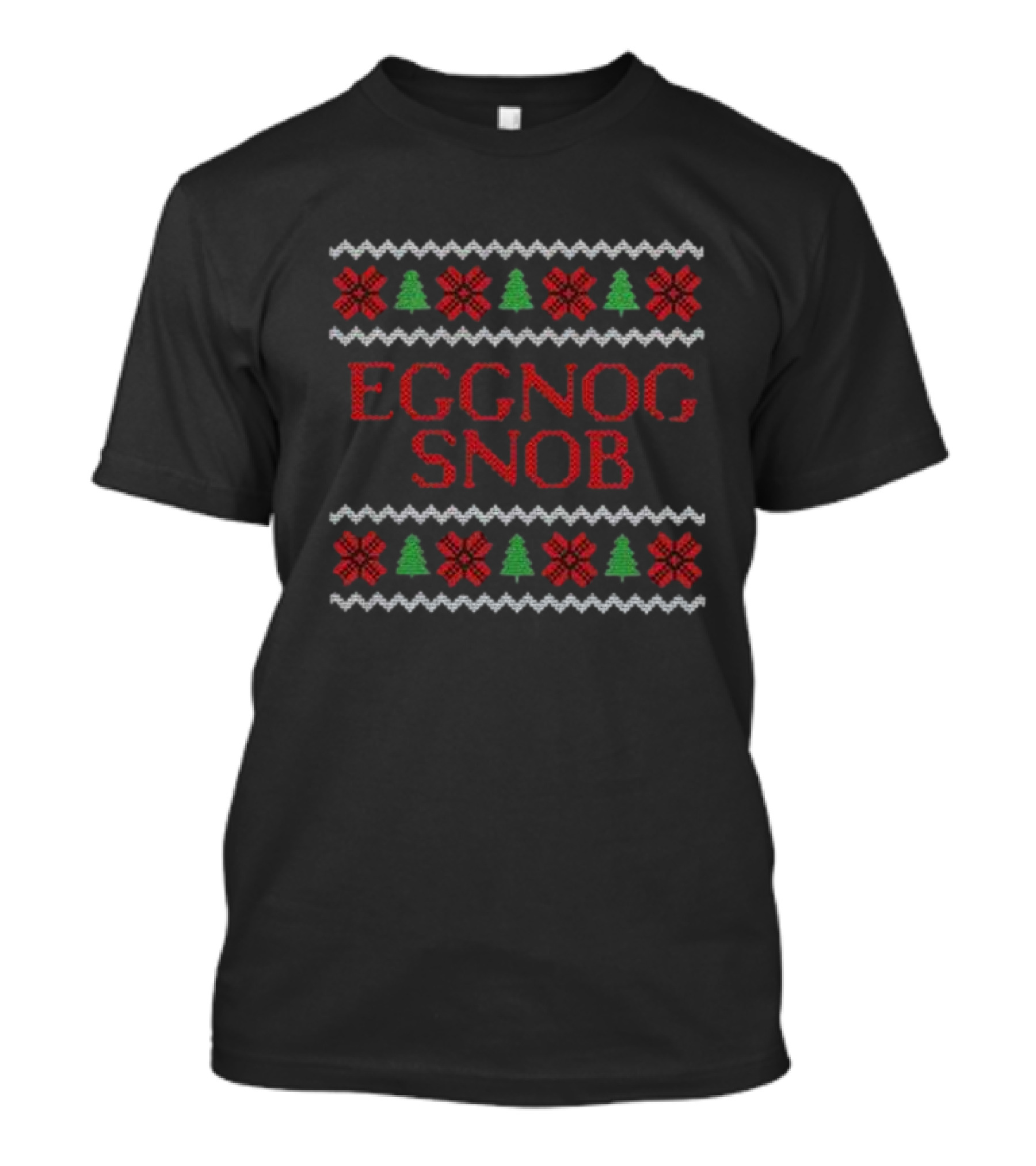 Merry Christmas Eggnog Snob Festive T-Shirt