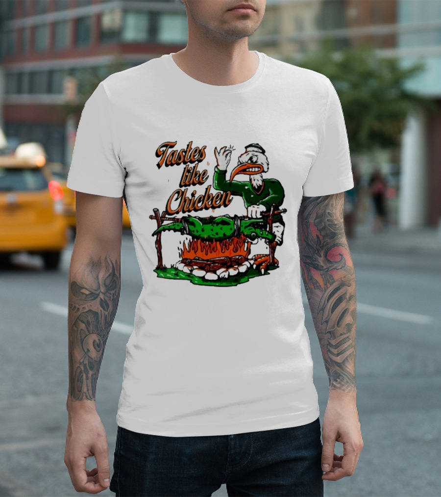 Miami Hurricanes Rivalry Gator Roast Tastes Like Chicken T-Shirt
