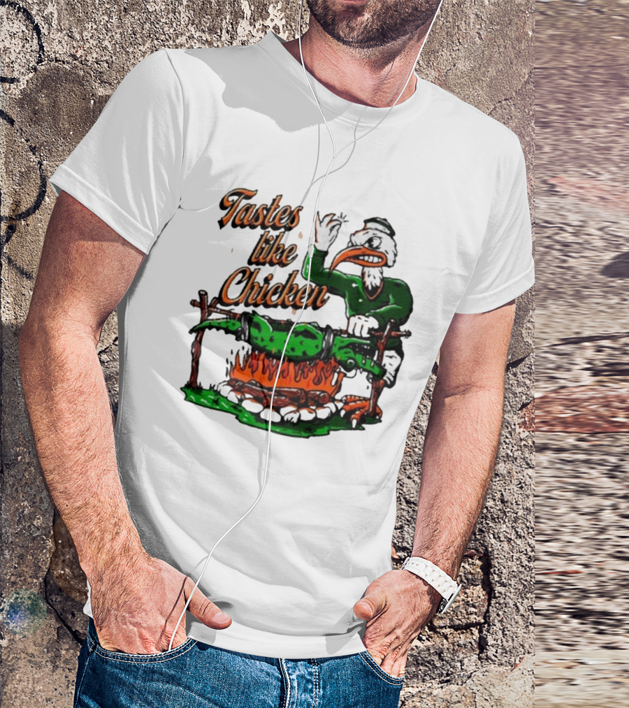 Miami Hurricanes Rivalry Gator Roast Tastes Like Chicken T-Shirt