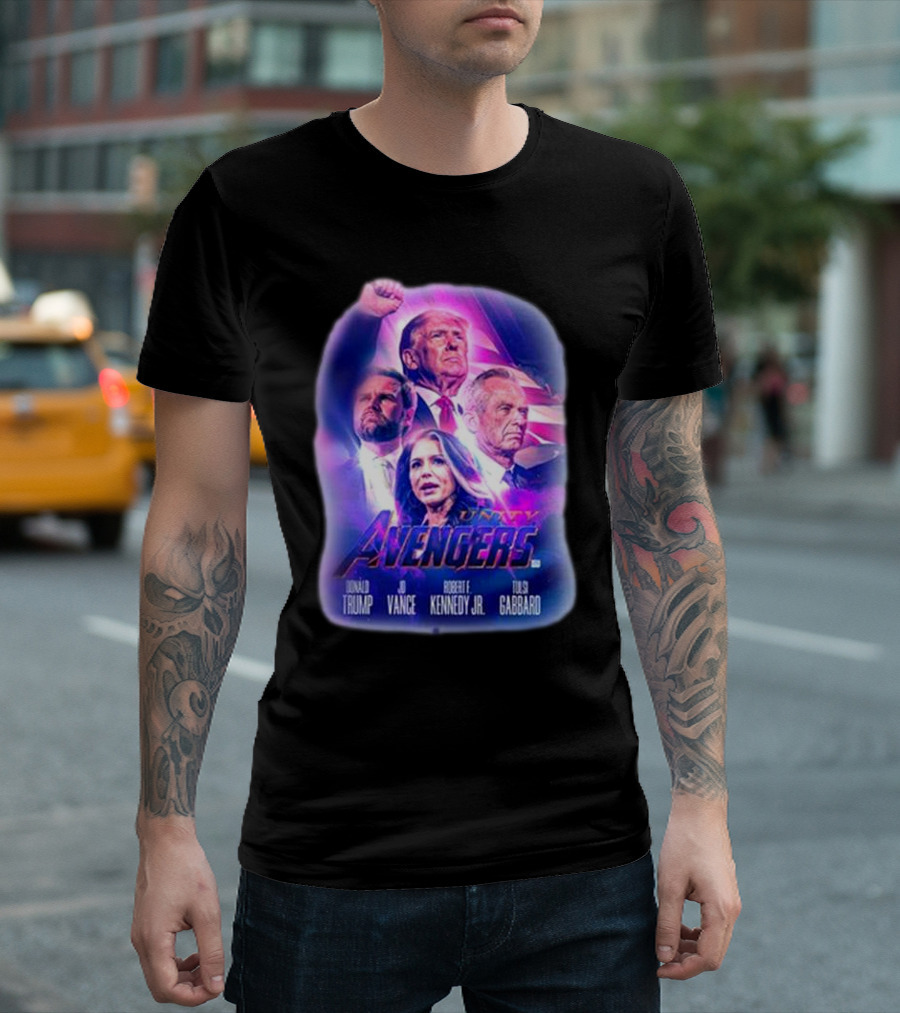 Unity Avengers Donald Trump Jd Vance Robert F. Kennedy Jr. Tulsi Gabbard T-Shirt