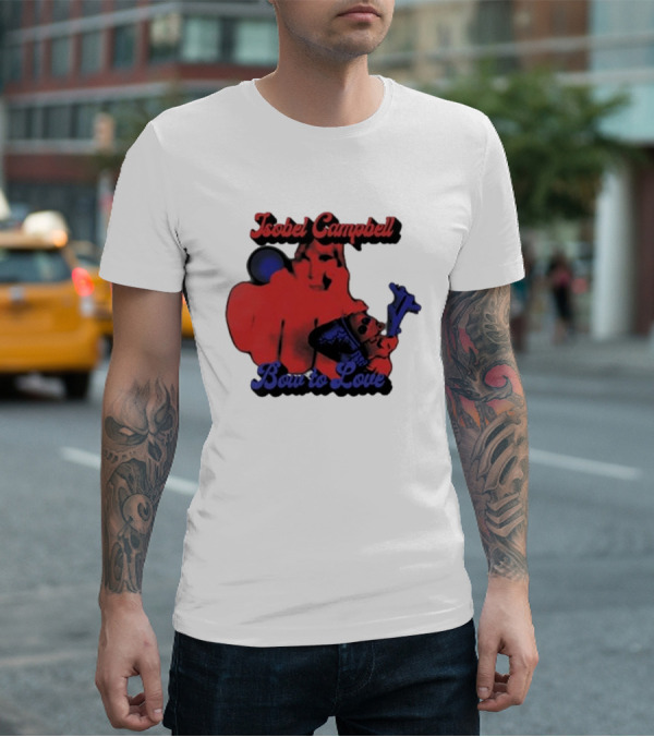 Isobel Campbell Bow To Love Retro Red And Blue T-Shirt