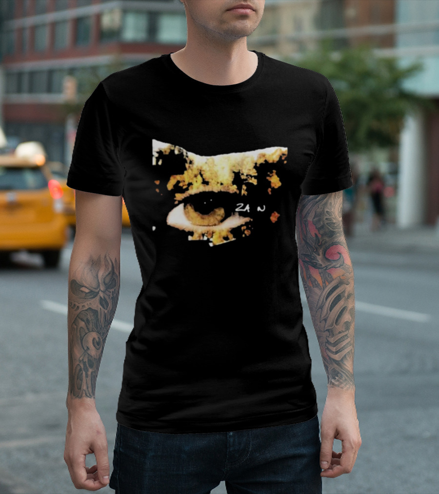 Inzayn What I Am Eye Graphic With Zayn Text T-Shirt