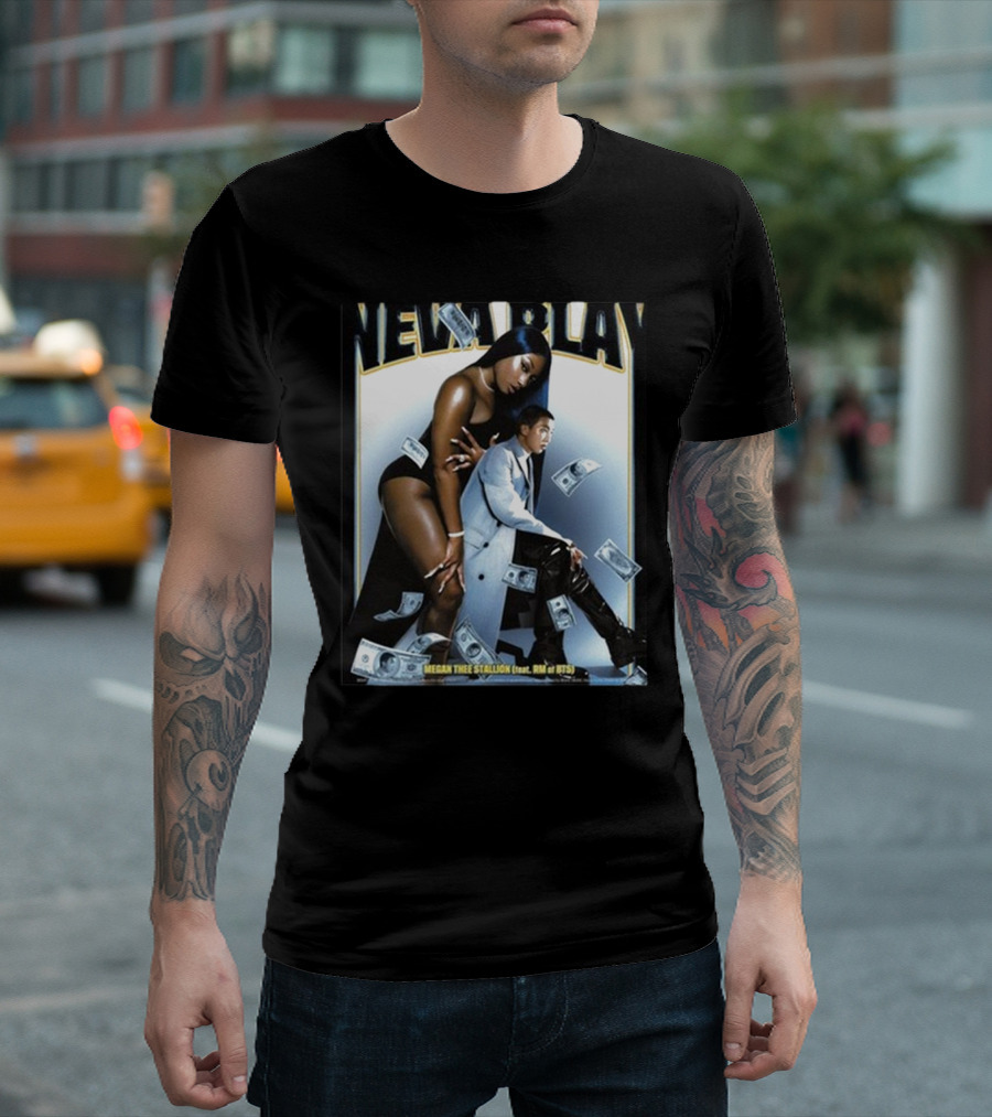Neva Play Megan Thee Stallion Feat RM of BTS Money Rain T-Shirt