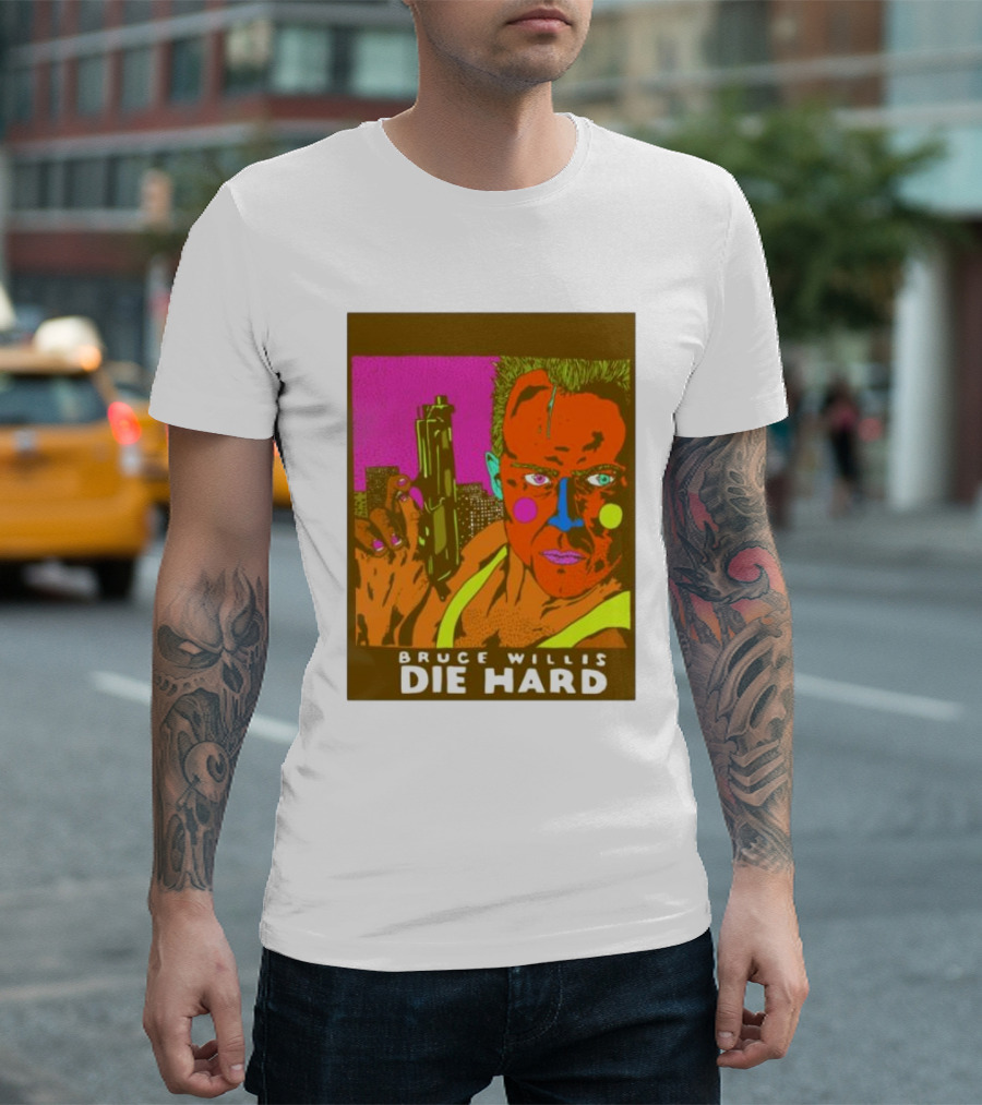 Bruce Willis Die Hard Pop T-Shirt