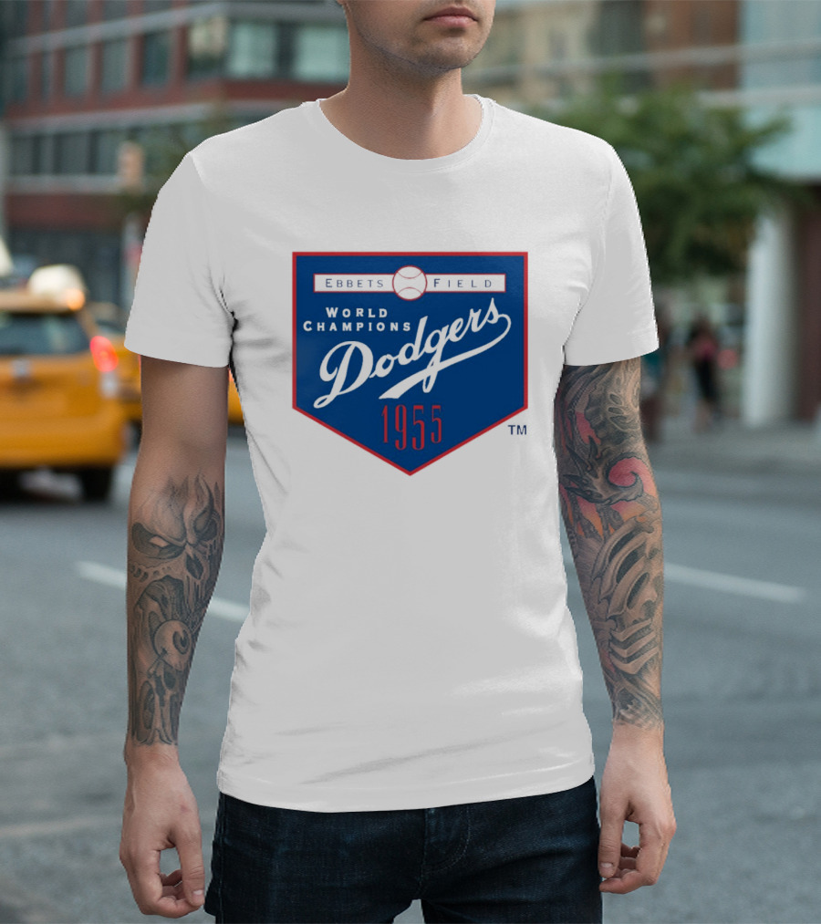 Ebbets Field World Champions Dodgers 1955 T-Shirt