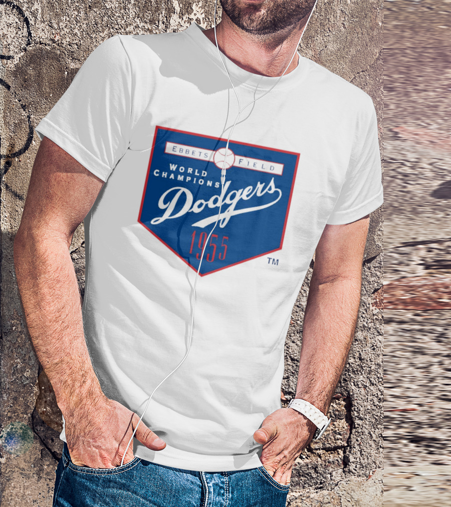 Ebbets Field World Champions Dodgers 1955 T-Shirt
