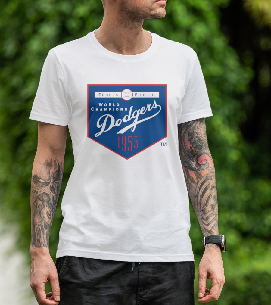 Ebbets Field World Champions Dodgers 1955 T-Shirt