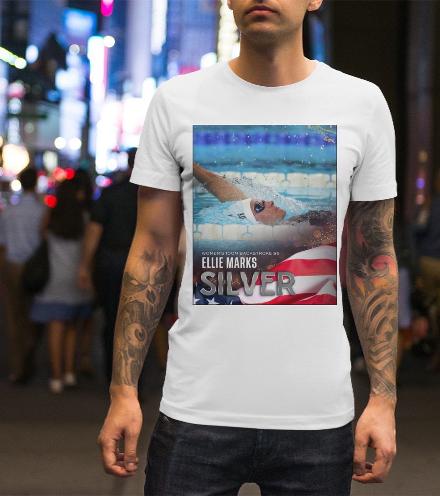 Ellie Marks Silver Women’s 100m Backstroke S6 Paris Paralympic T-Shirt