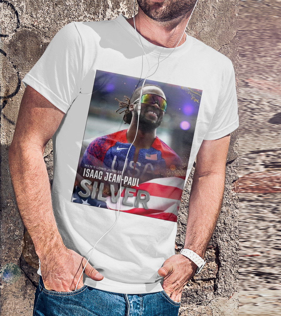 Isaac Jean-Paul Silver Medal Men’s Long Jump T13 USA T-Shirt