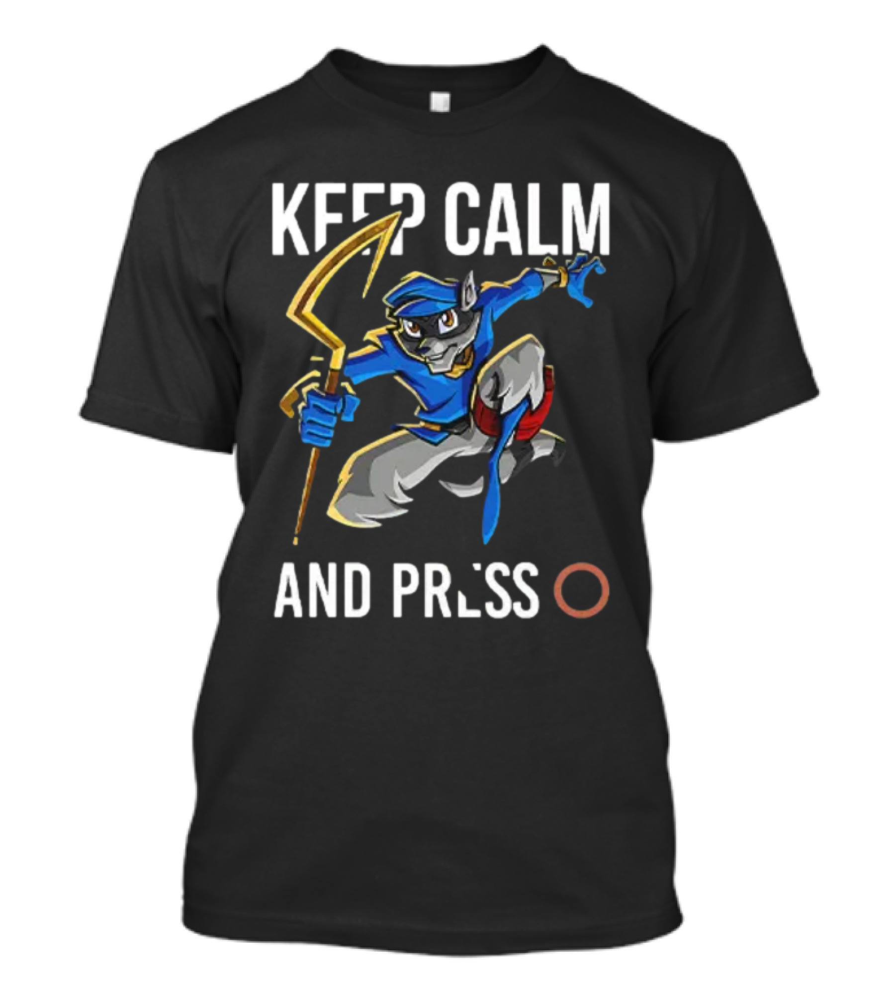 Sly Cooper Keep Calm And Press O T-Shirt
