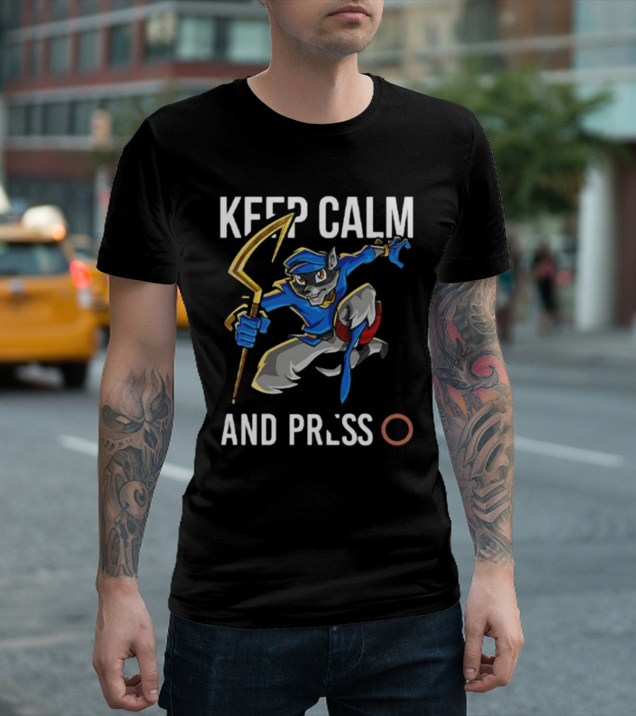 Sly Cooper Keep Calm And Press O T-Shirt