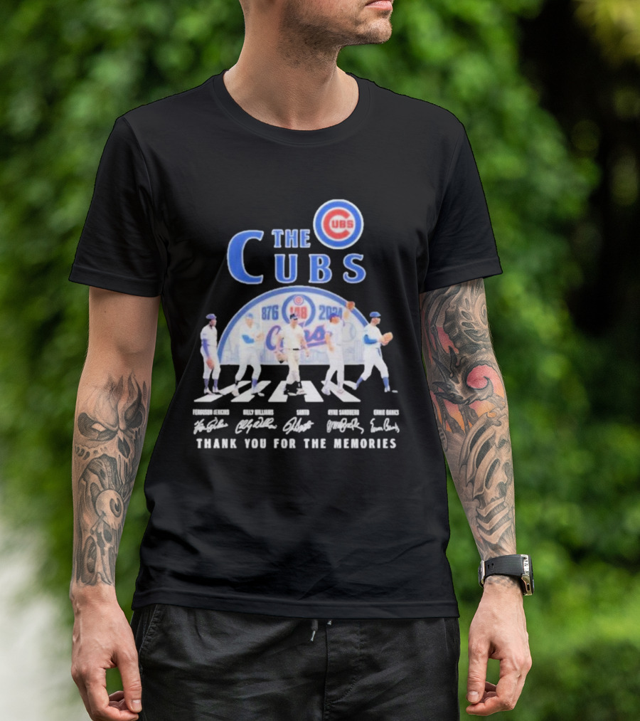 The Cubs 1876-2024 Thank You For The Memories Legendary Players Signatures T-Shirt