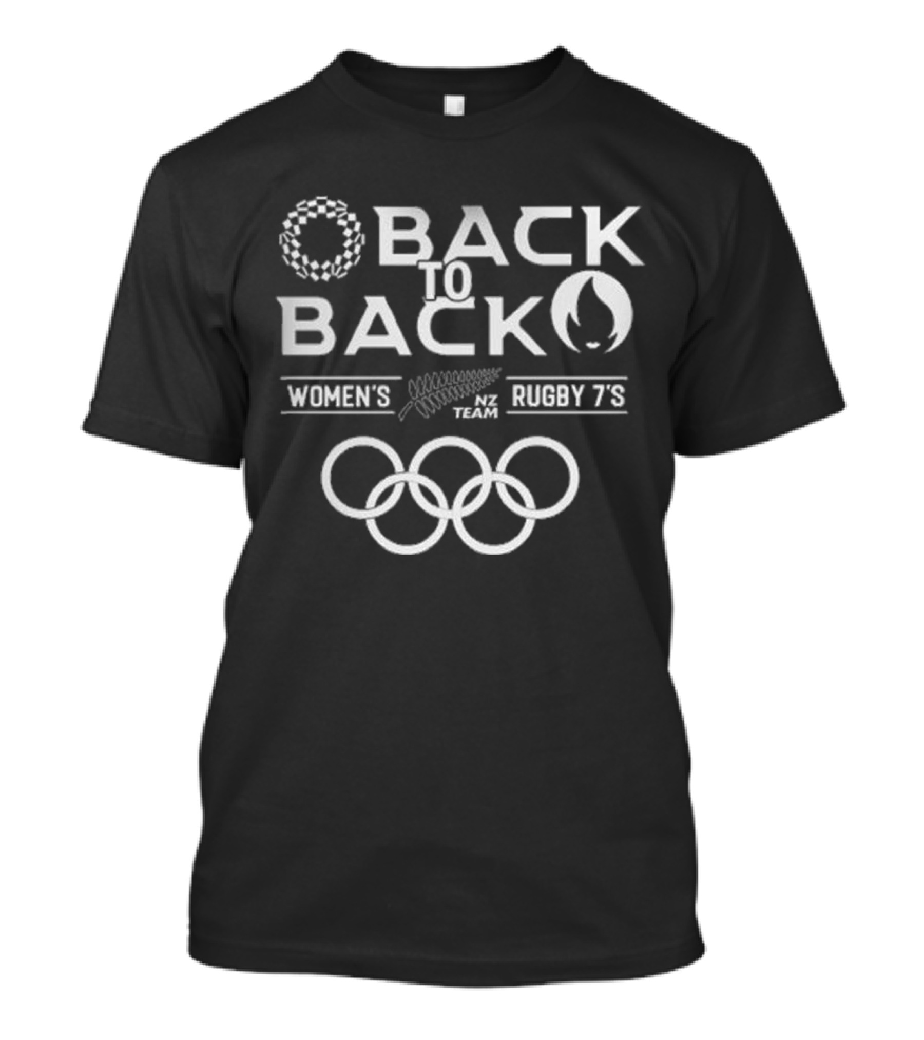 Back To Back NZ Team Women’s Rugby 7’s Olympian Champions T-Shirt
