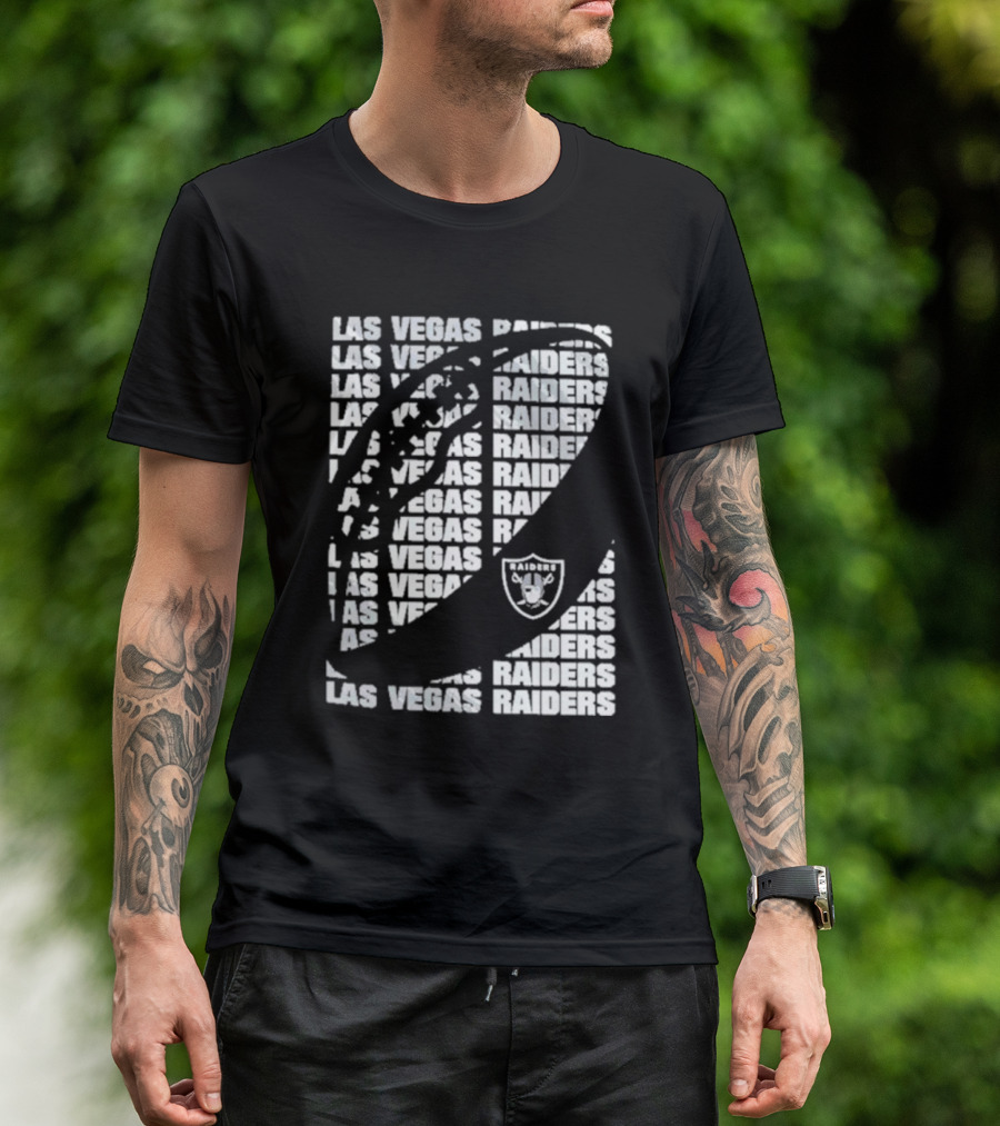 Las Vegas Raiders Youth Box Football Helmet Graphic Raider Nation T-Shirt