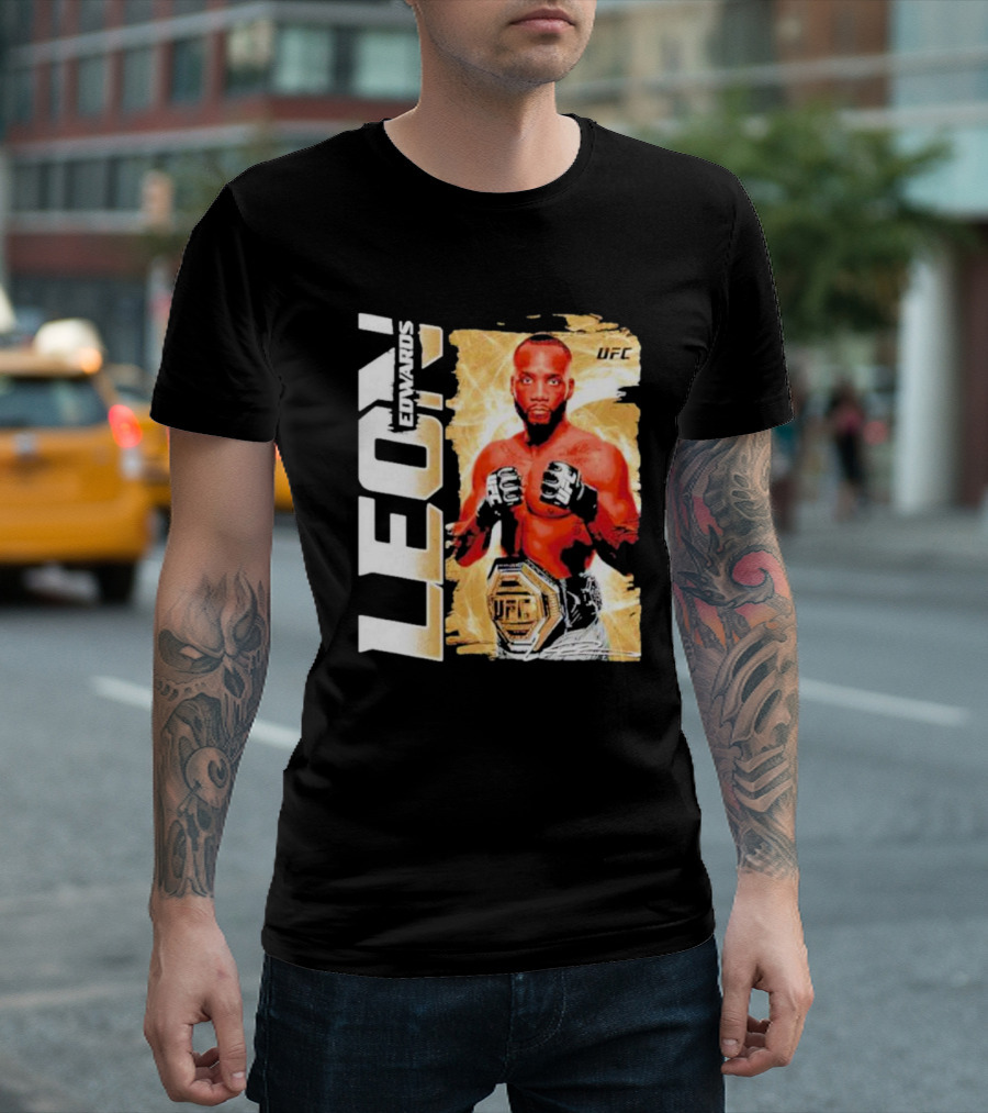 LEON EDWARDS UFC Champion Pose T-Shirt