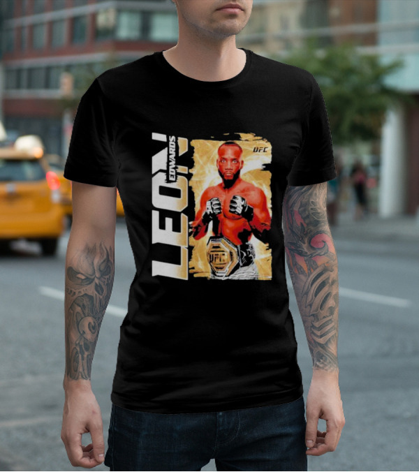LEON EDWARDS UFC Champion Pose T-Shirt