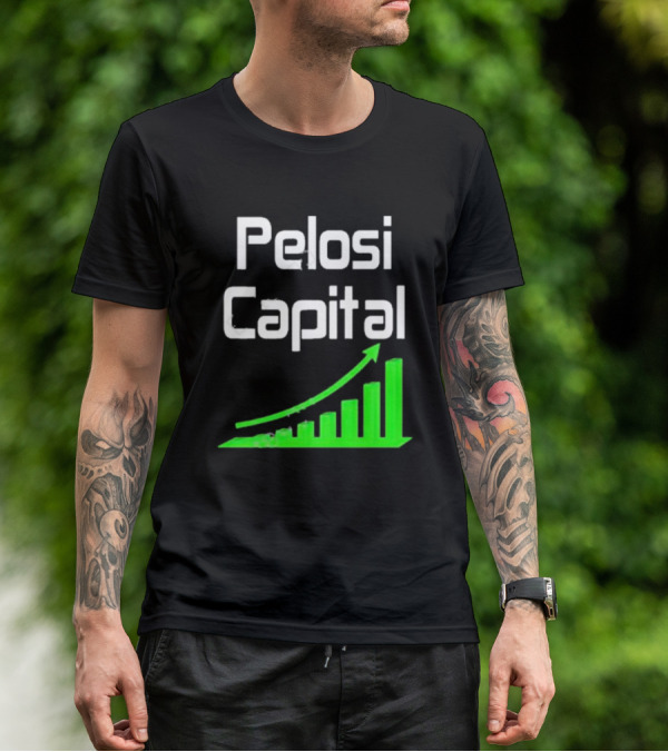 Liathetrader Pelosi Capital Green Arrow Graph T-Shirt