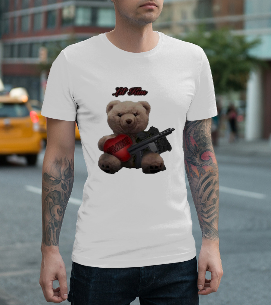 Lil Kim #Mine Teddy Bear with Gun T-Shirt