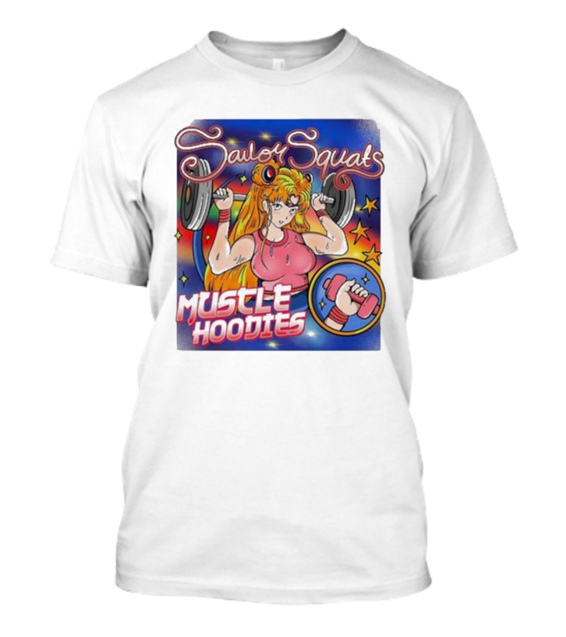 Sailor Squats Muscle Hoodies T-Shirt