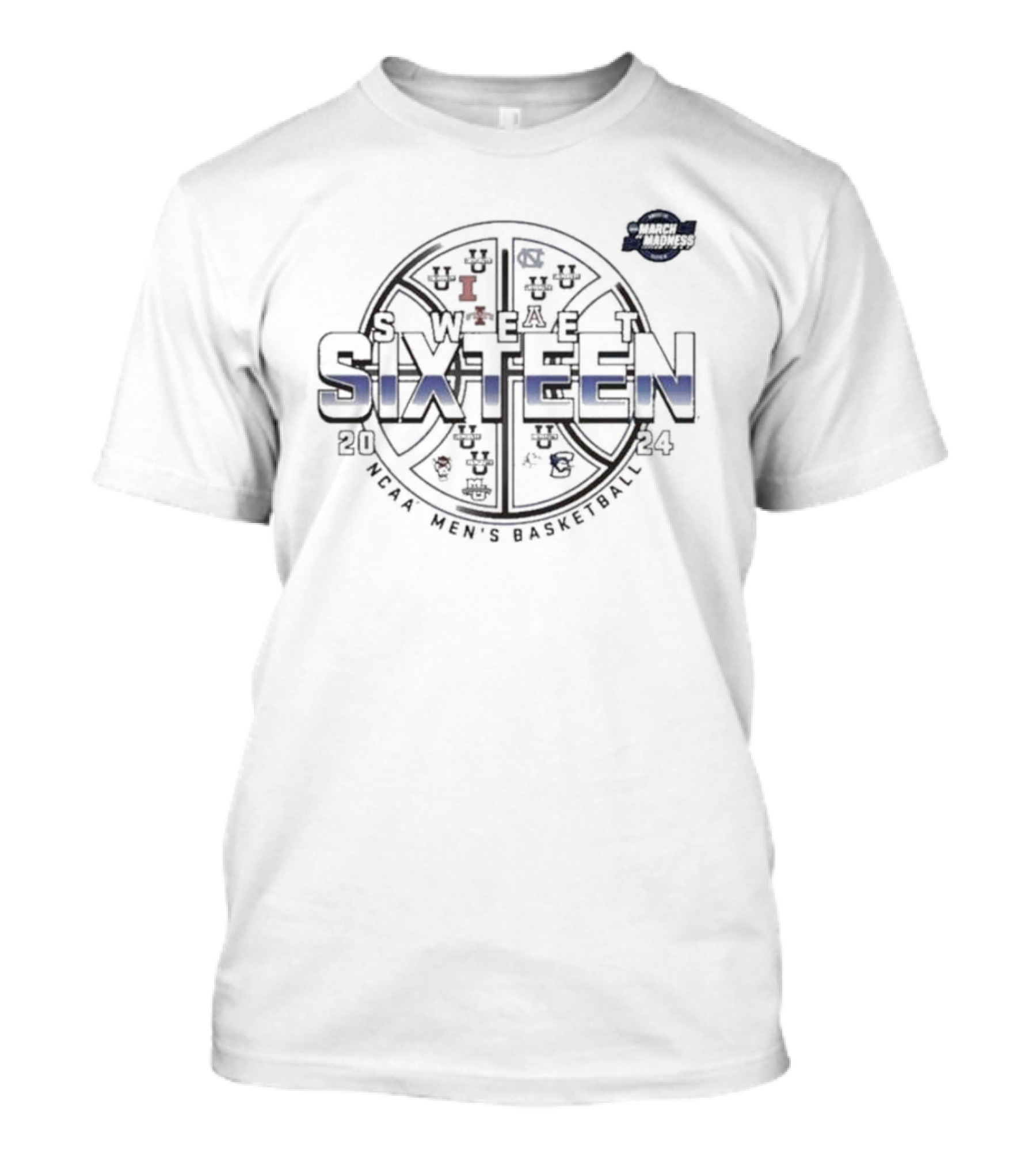 NCAA Men’s Basketball March Madness Sweet Sixteen 2024 Tournament T-Shirt