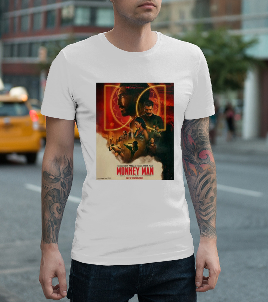 Dolby Cinema Presents Monkey Man From Director Dev Patel and Producer Jordan Peele Featuring New Monkey Man One Small Ember Car Burn Down Everything O