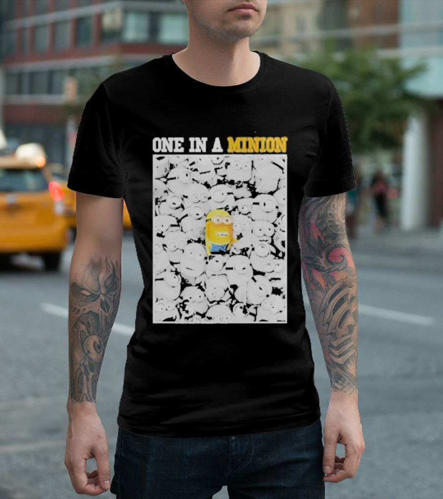 One in a Minion Nicholas J Fuentes Yellow Character Crowd T-Shirt