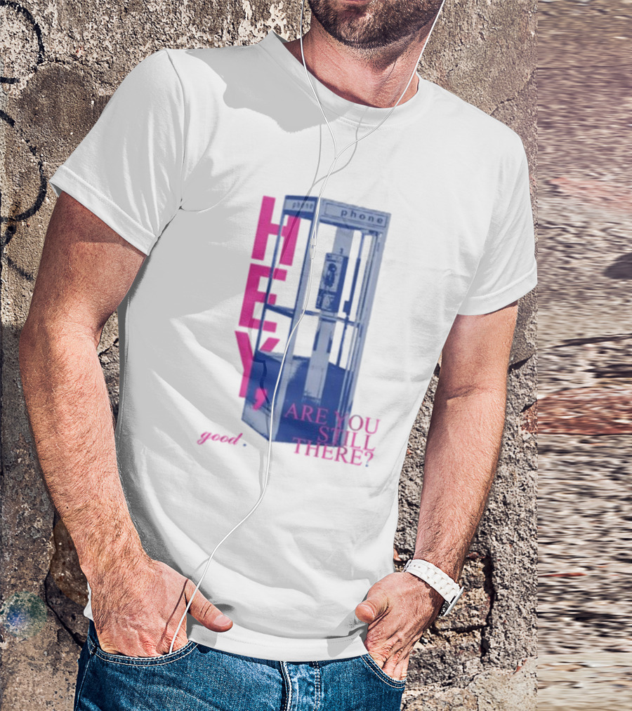 Niki Backburner Hey Are You Still There Good Phone Booth Retro T-Shirt