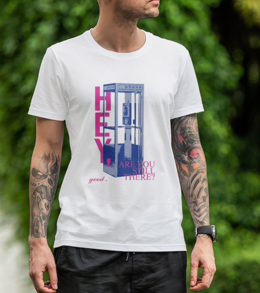 Niki Backburner Hey Are You Still There Good Phone Booth Retro T-Shirt