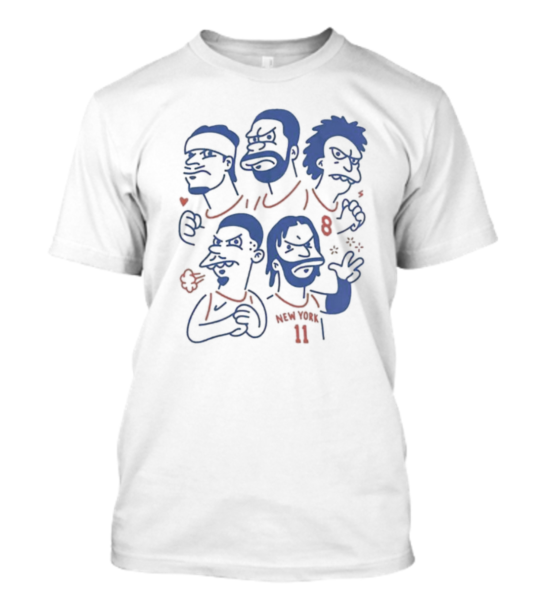 Ny Goonies 2024 New York Basketball Characters Drawing T-Shirt
